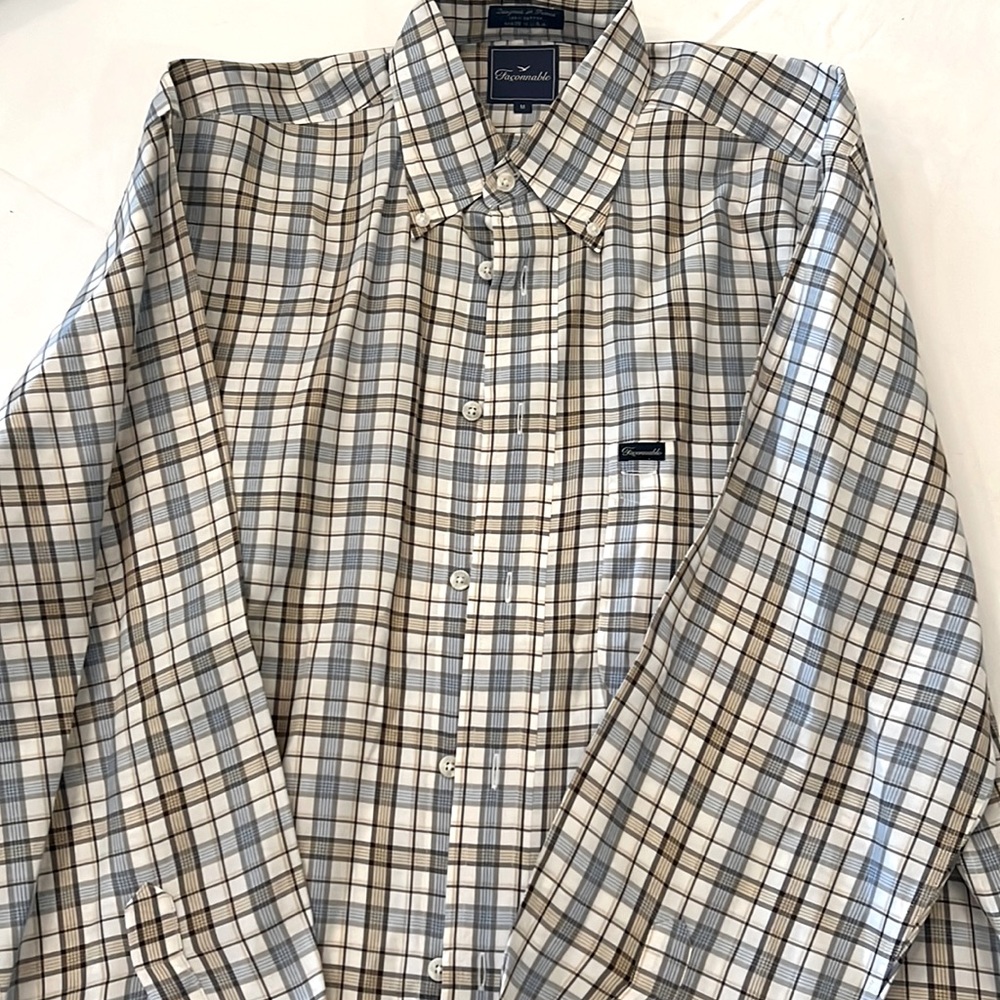 Faconnable button down shirt, size medium
